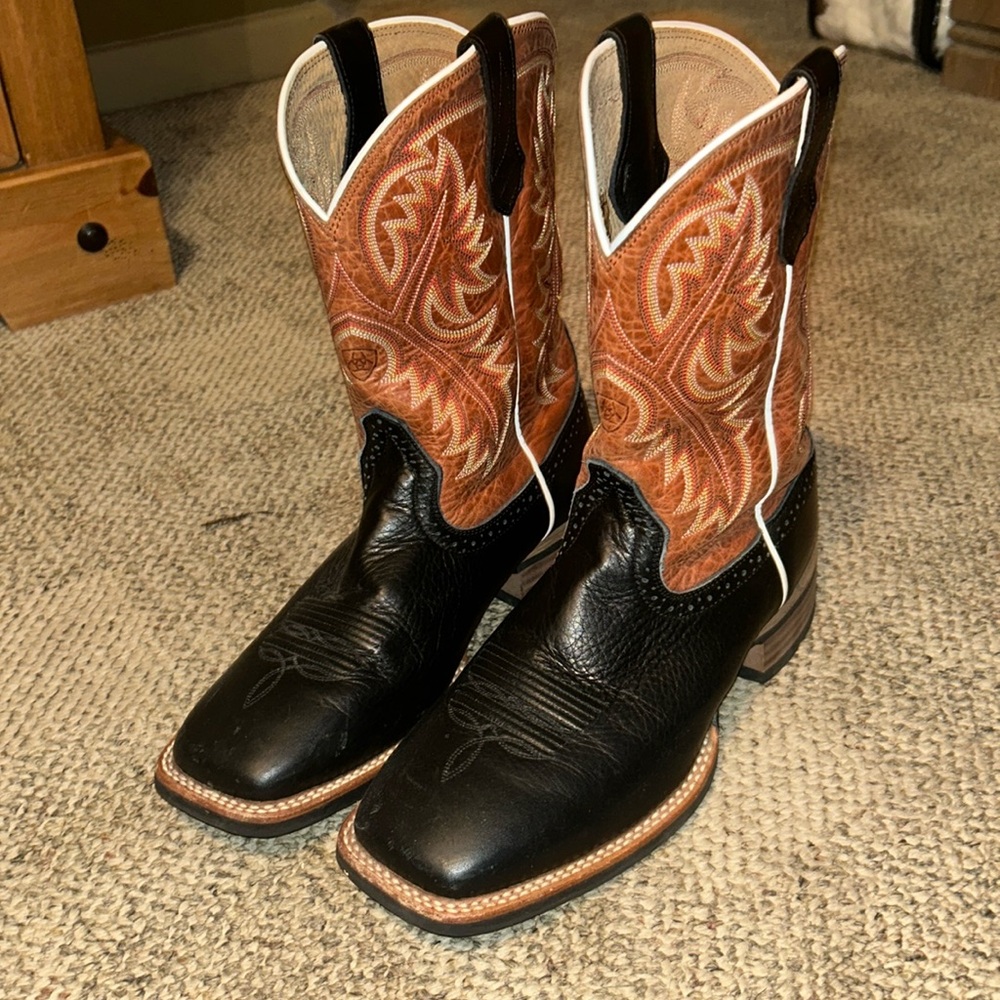 Black Ariat Calfskin Boots